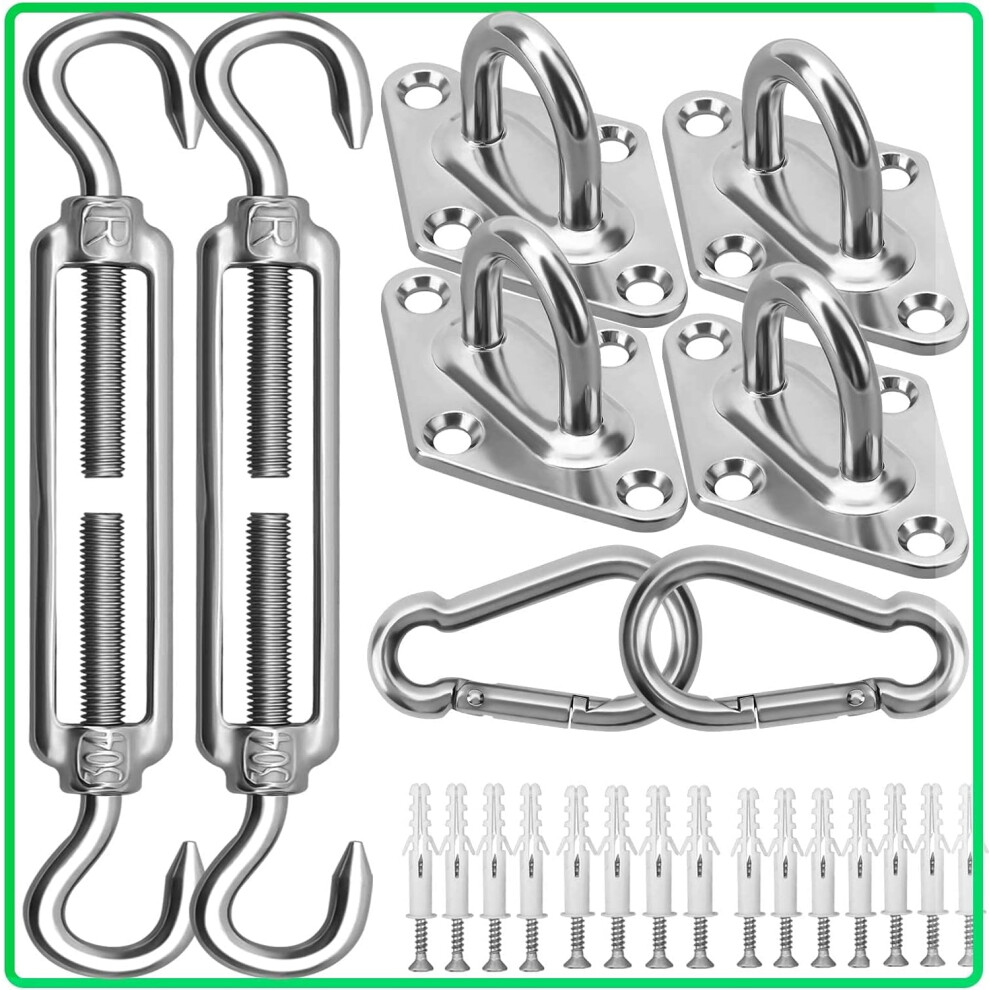 Sun Shade Hardware Kit 33 pcs for Rectangular Triangular