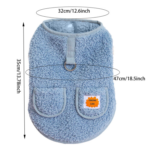 Pull doux et chaud en laine avec cordon de serrage pour petits chiens 1