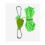 Strap Ceangail Raicéad le Crúcaí Treisithe le Giaranna Miotail 1