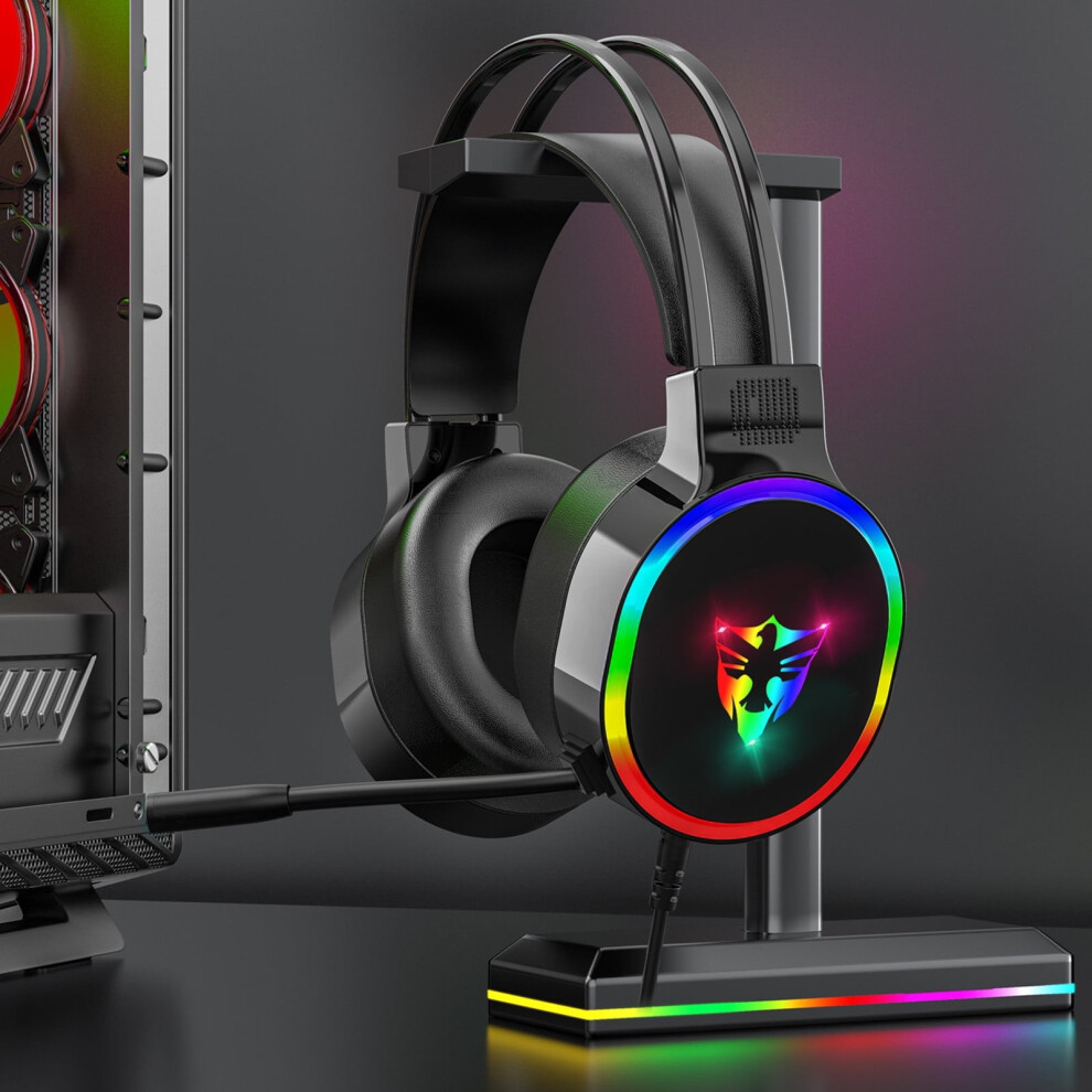 Gaming Headset With Mic Over-Ear 7.1 Surround 50Mm Black 974856852147