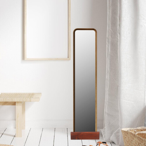 Wooden Floor Mirror Stand 1 Piece 2