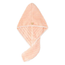 Rosa mikrofiber hårtorkhanddukslock tjockt absorberande