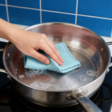 Ultra-Fine Microfiber Waffle Cloth – Super Soft, Highly Absorbent, Quick-Drying & Reusable for Kitchen, Dishes, Cars & More