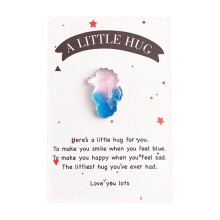 Carte de vœux de poche pour la Saint-Valentin, style marin, avec un crabe