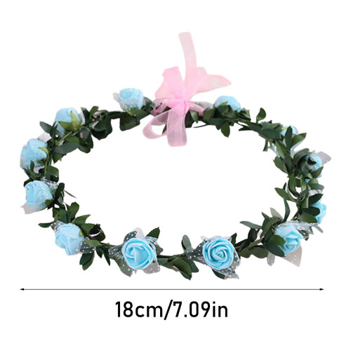 Rosblommig glittergirlande för bröllopsband 2