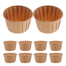 Light Brown Paper Cupcake Liners Rolled Edge 50 pcs