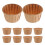 Light Brown Paper Cupcake Liners Rolled Edge 50 pcs 1