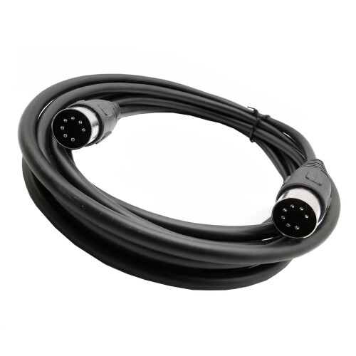Cable de audio DIN de 7 pines, macho a macho, 1 m