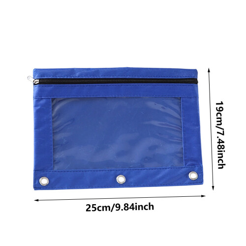 Oxford Pencil Case 3-Hole Zipper 2-Pack 2