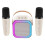 Mini karaoke machine with 2 wireless mics and Bluetooth 1