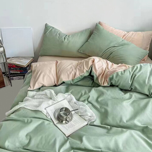 Juego de ropa de cama de microfibra de poliéster de 4 piezas