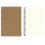 Τετράδιο Σπιράλ A5 με Γραμμές 100 Σελίδων, Kraft Brown 1