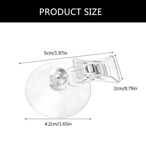 Supports à ventouse transparents (8 pièces) 2