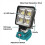 64 LED Cordless Work Light, 4 Inch Spotlight, Rechargeable Light for  18V Battery 1