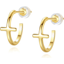Gold Huggie Earrings for Women 14K Plated Mini Hoops with