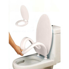 Abattant de toilette rond, durable, à fermeture douce et à dégagement rapide, 1 pièce