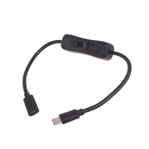 USB-Typ-C-Verlängerungskabel (Stecker auf Buchse) mit Ein-/Ausschalter