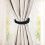 Boho Braided Curtain Tiebacks Farmhouse Rustic 2 pcs 7