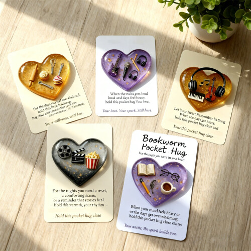 Pocket Hug Blessing Cards Heart-Shaped Greeting Cards