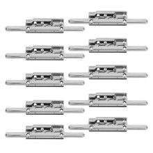10-Pack Lever Clipboard Clips with Rivets, 8-Inch Nickel-Plated Steel Heavy Duty Hardware Clamps for DIY Writing Boards