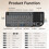 M15 Dual Mode  2.4G Wireless Keyboard Touchpad Combo 7-Color Backlit  Keyboard for Android PC Laptop 1