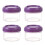 Recipiente reutilizabile pentru dressing de salată, violet, pachet de 4, 2oz 1