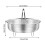 Stainless Steel Steamer with Handle and Three-Legged Stand 5