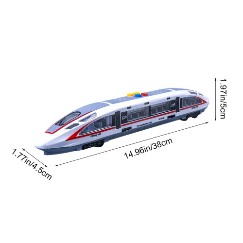 High Speed Train Toy Inertia-Powered 1 Piece 2