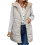 Doudoune longue sans manches blanche réversible pour femme1 3
