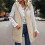 Doudoune longue sans manches blanche réversible pour femme1 7