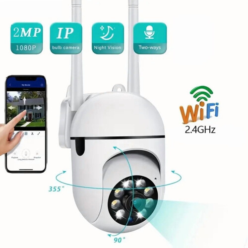 A7 Wireless Security Camera 1080P 360 Night Vision