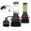 2pcs 9012 LED Headlight Bulbs Kit High Low Beam Super Bright 6500K White 1