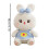 Pluche konijnenknuffel met kleding, 40 cm 2