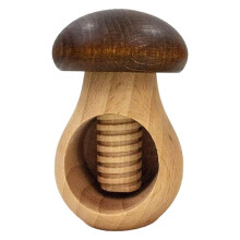 Nutcracker mushroom-shaped walnut tool wooden adjustable