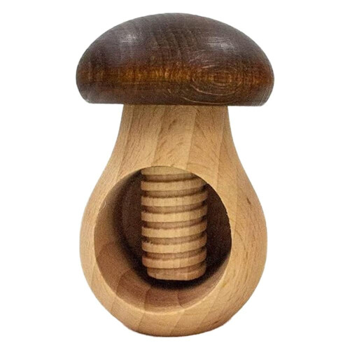 Nutcracker mushroom-shaped walnut tool wooden adjustable
