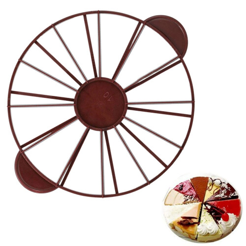 Marqueur de portion de gâteau rond 10 pouces 10/12 parts 1