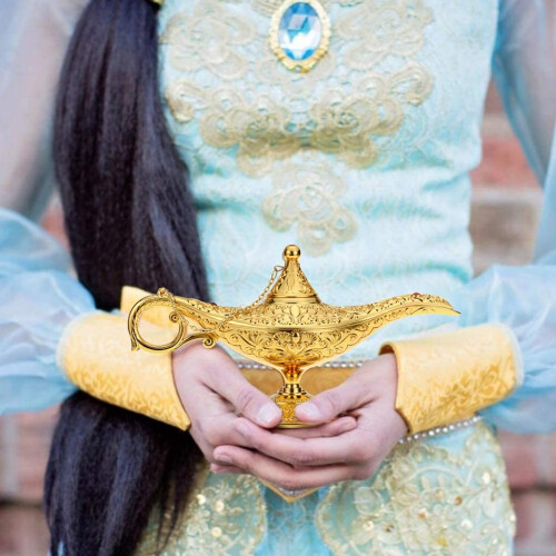 Lampe Génie d'Aladdin bleue décorative (1 pièce) 1