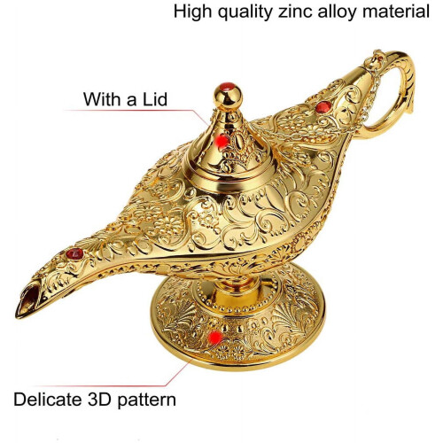 Lampe Génie d'Aladdin bleue décorative (1 pièce) 2