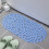 Tapis de douche bleu clair 33 x 66 cm, antidérapant avec ventouses 5