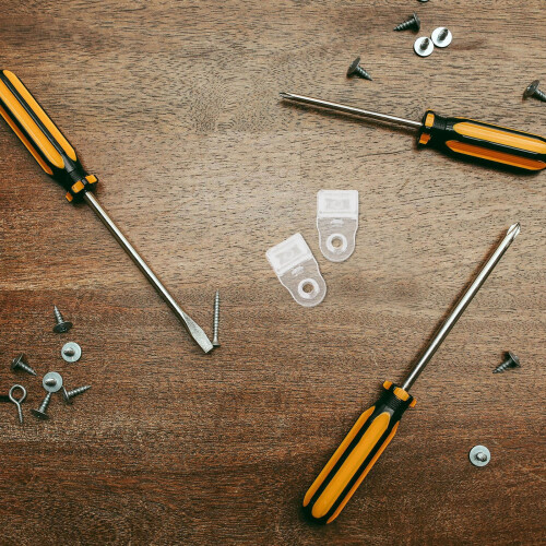 Spony na sklo, kovový šroub, 35 ks
