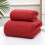 Ensemble de serviettes de bain Elainilye douces et absorbantes, 2 pièces, rouges 3