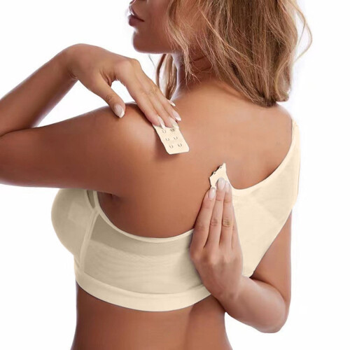 Reggiseno compressivo post-operatorio per donna con chiusura frontale 2