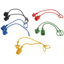 5Pairs 1/2 ISO-A Hydraulic Quick Coupler Male Dust Cap and Female Plug Cover Fits Hydraulic Quick Disconnects Coupler