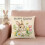 Housse de coussin de Pâques motif lapin et œuf 45 x 45 cm 5