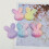 Bunny Head Embellishments Craft Decor 20 pcs 8