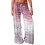 Γυναικείο Casual Loose Ντεγκραντέ Παντελόνι Tie-Dye με Φαρδιά Στήθος, Κόκκινο 2