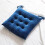 Coussin de chaise uni bleu carré 40 cm (1 pièce) 4