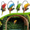 Weatherproof Resin Parakeet Tree Ornament 1 piece 4