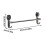 Gray Suction Cup Towel Rack Wall Mounted 1 Pack 3
