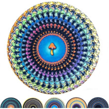 Zen Koi Pond Turntable Slipmat Animated Fish Felt Mat